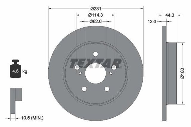 TEXTAR 92301403 Тормозные диски в наличии Хмельницкий