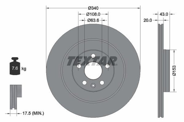92304503 Диск тормозной задний купить Сумы