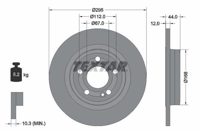 TEXTAR 92323203 Тормозные диски в наличии Полтава