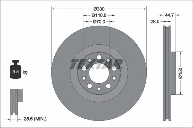 92337905 Диск тормозной передний купить Киев