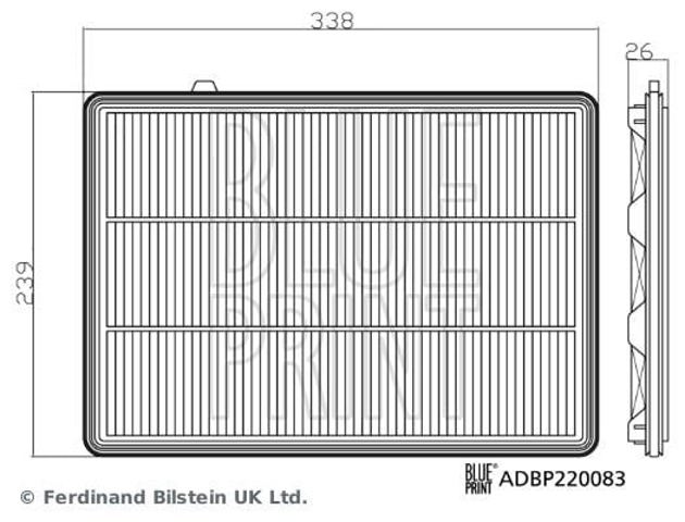 ADBP220083 BLUE PRINT Фильтр воздушный купить в Чернигов