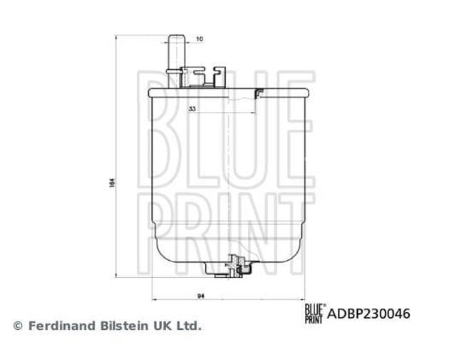 ADBP230046 BLUE PRINT Топливный фильтр купить в Ровно