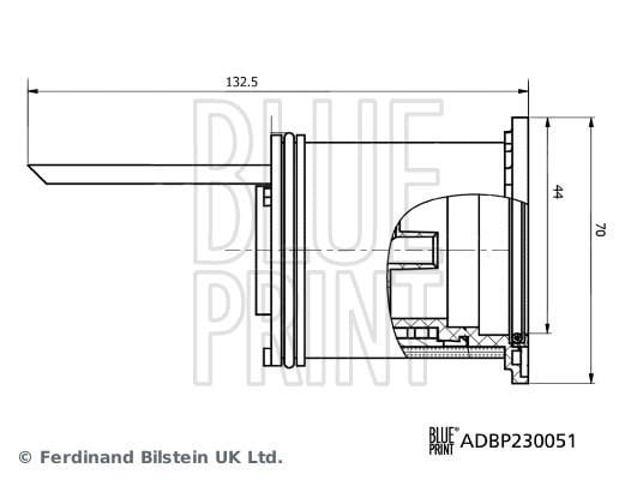 BLUE PRINT ADBP230051 Фильтр топливный в наличии Хмельницкий