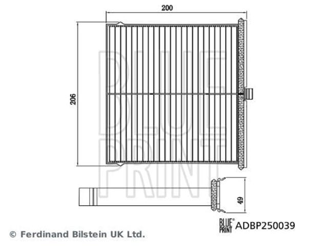 ADBP250039 BLUE PRINT Фильтр салона купить в Черкассы