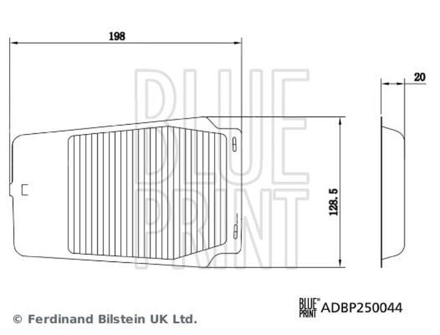 ADBP250044 Воздушный фильтр купить Киев