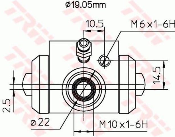 BWD113A Цилиндр тормозной колесный купить Львов