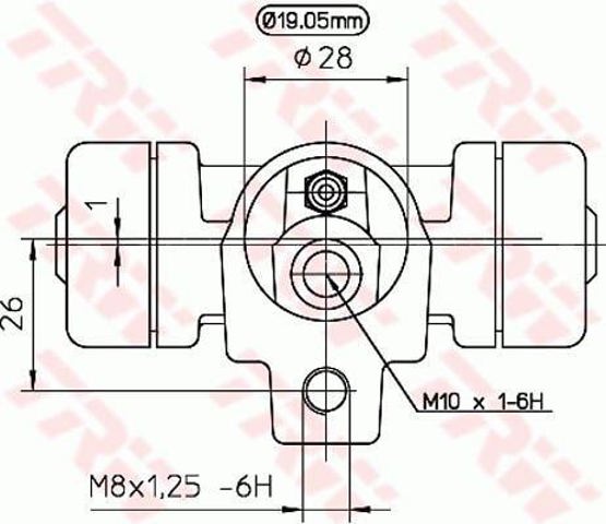 BWD138 Цилиндр тормозной колесный рабочий задний купить Одесса