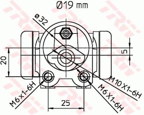 TRW BWD303 Цилиндр тормозной колесный в наличии Черновцы