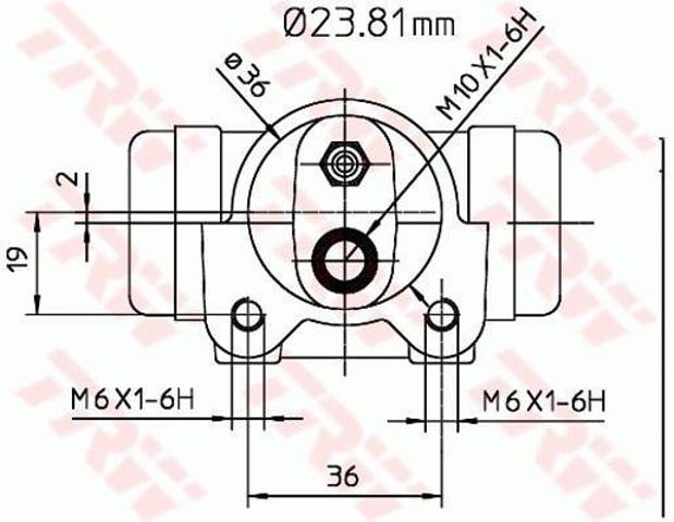 BWK224 Цилиндр тормозной колесный рабочий задний купить Украина