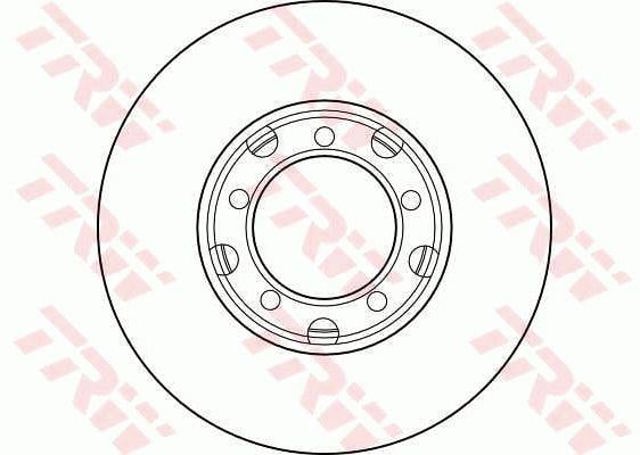 Disco do freio dianteiro DF1577 TRW