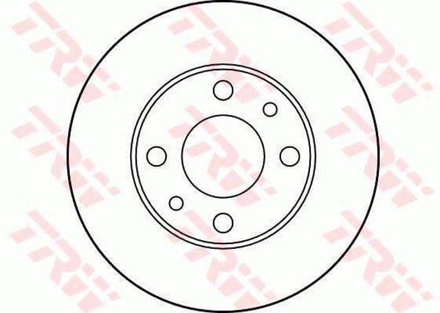 Disco do freio dianteiro DF1721 TRW