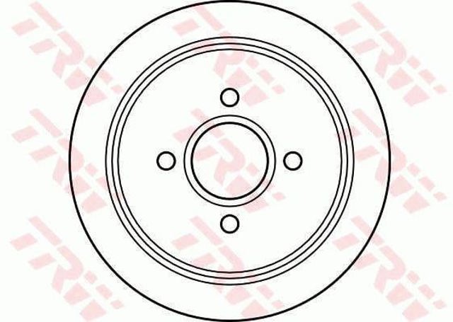 Disco do freio traseiro DF2647 TRW