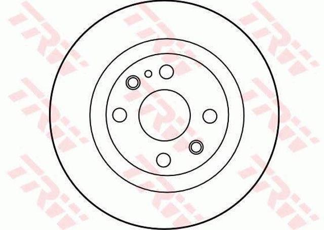 Disco do freio traseiro DF2703 TRW