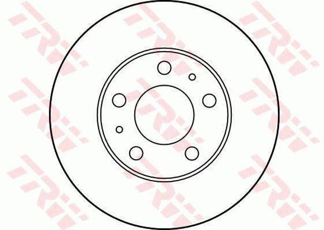 Disco do freio dianteiro DF2722 TRW