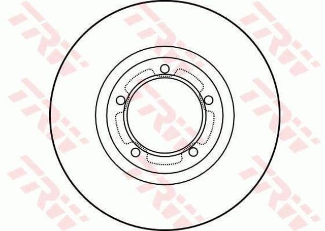 Disco do freio dianteiro DF2786 TRW