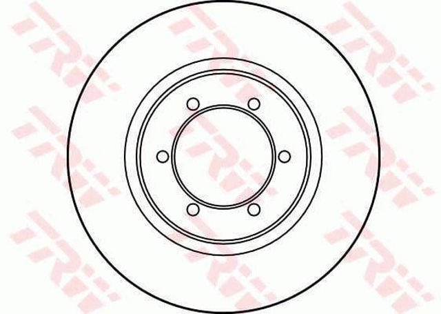 Disco do freio dianteiro DF3118 TRW