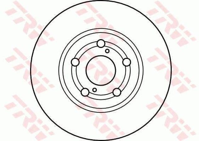 Disco do freio dianteiro DF4046 TRW