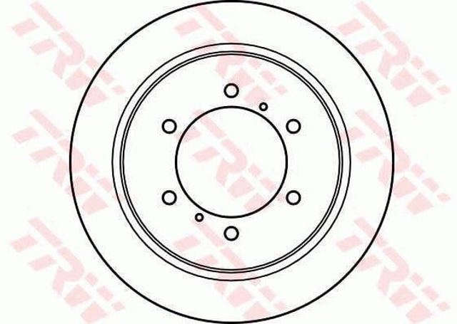 Disco do freio traseiro DF4075 TRW