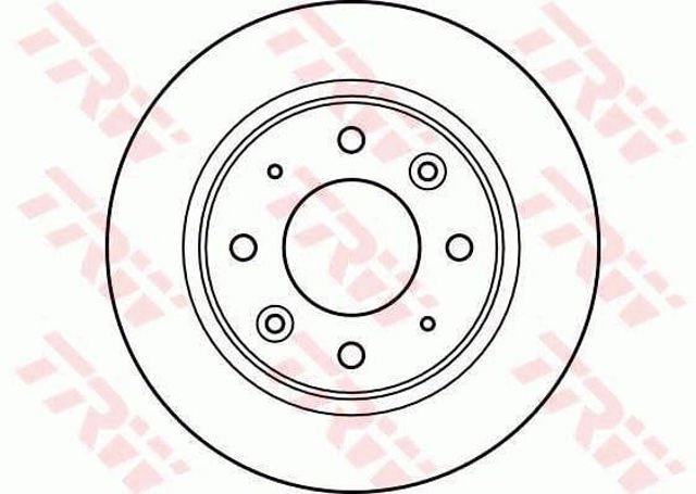 Disco do freio traseiro DF4083 TRW