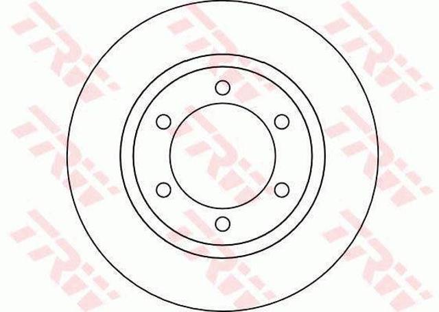Disco do freio dianteiro DF4115 TRW