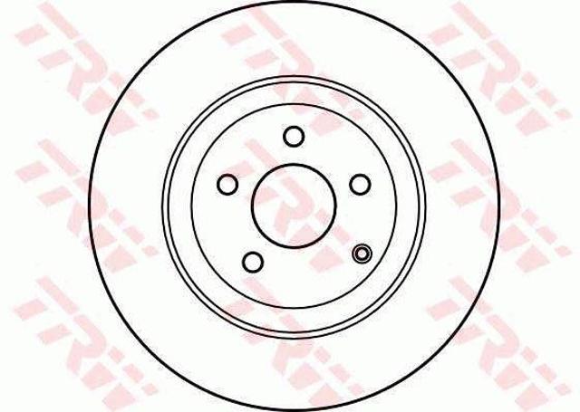 Disco do freio dianteiro DF4148S TRW