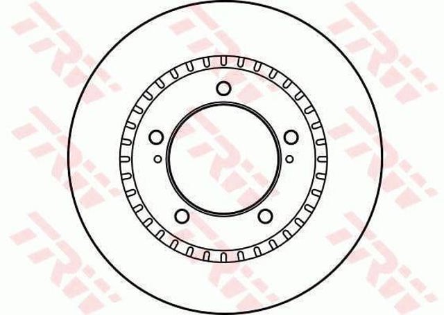 Disco do freio dianteiro DF4156 TRW