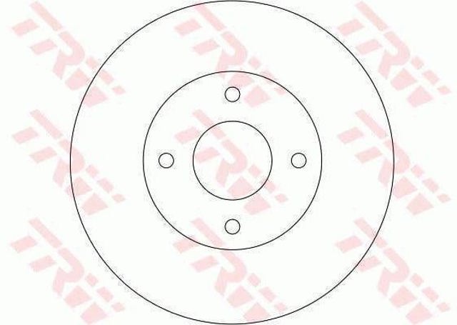Disco do freio dianteiro DF4169 TRW
