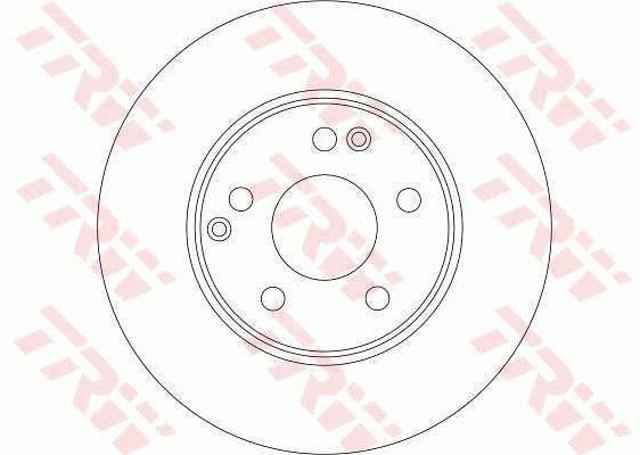 Disco do freio dianteiro DF4180 TRW