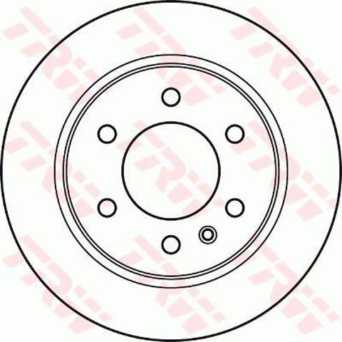 Disco do freio traseiro DF4823S TRW