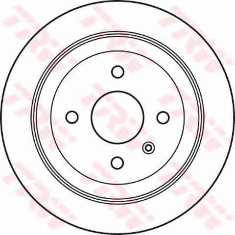 Disco do freio traseiro DF4880 TRW