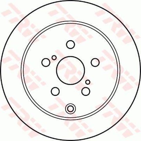 Disco do freio traseiro DF4899 TRW