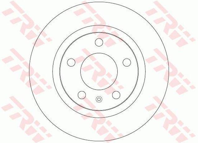 Disco do freio traseiro DF6339 TRW
