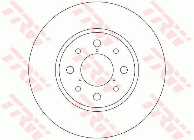 Disco do freio traseiro DF6347 TRW