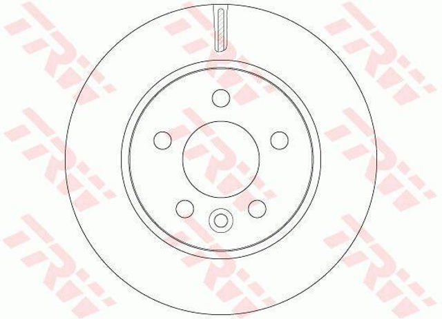 Disco do freio dianteiro DF6482 TRW