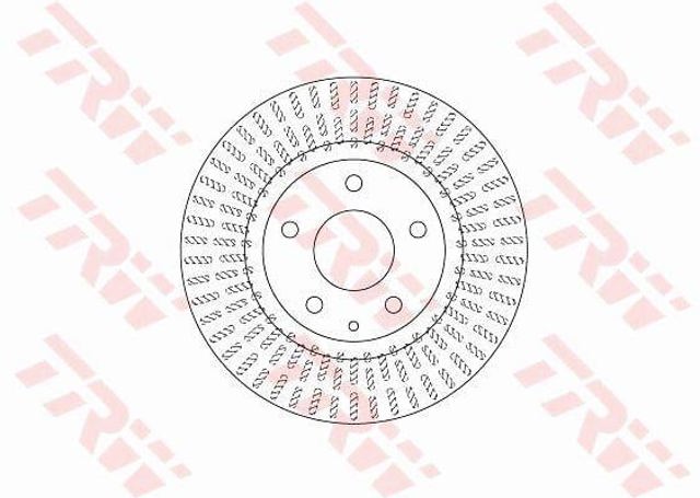 Disco do freio dianteiro DF6731 TRW