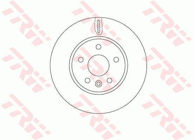 Disco do freio dianteiro DF6819 TRW