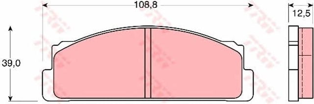 GDB105 Передние тормозные колодки купить Тернополь