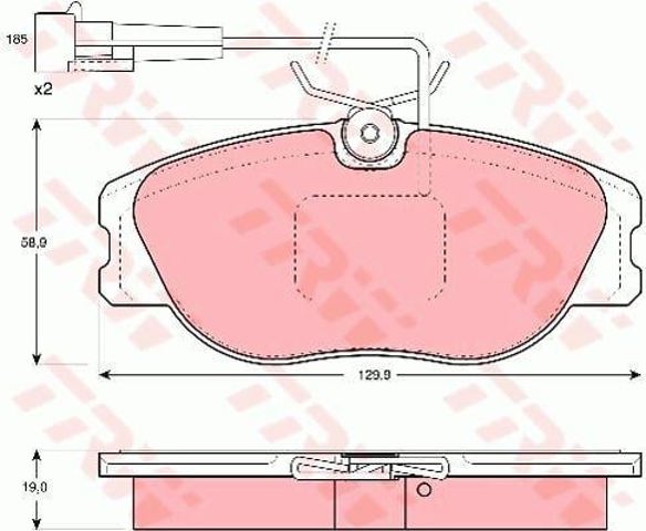 GDB1058 Колодки тормозные передние дисковые купить Черновцы