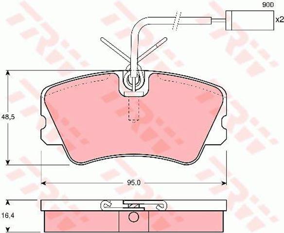 GDB1251 Передние тормозные колодки купить Одесса