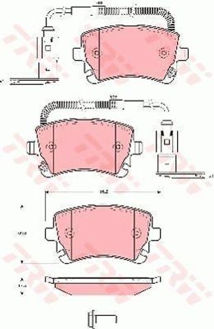 GDB1508 TRW Колодки тормозные задние дисковые купить в Николаев