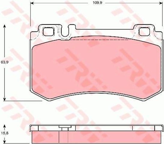 GDB1544 Колодки тормозные задние дисковые купить Днепр