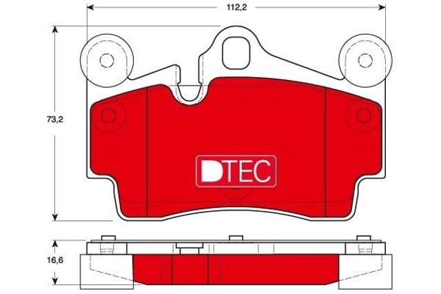 GDB1653DTE TRW Колодки тормозные задние дисковые купить в Киев