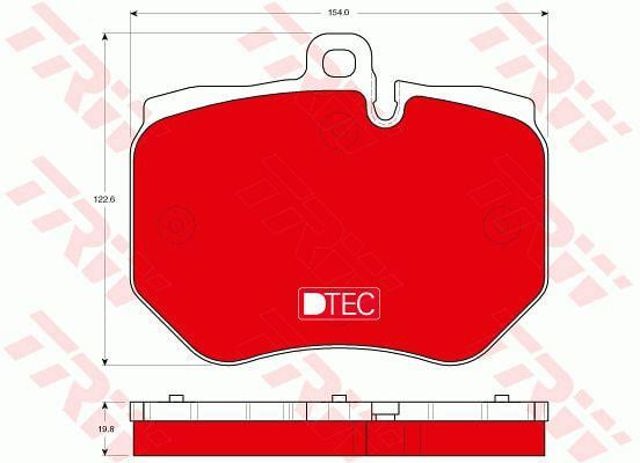 TRW GDB1848DTE Колодки тормозные передние дисковые в наличии Харьков