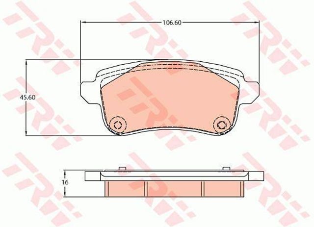 TRW GDB2136 Колодки тормозные задние дисковые в наличии Павлоград