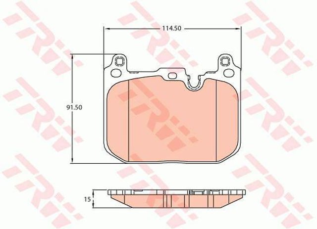 TRW GDB2137 Колодки тормозные передние дисковые в наличии Харьков