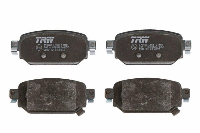 TRW GDB2172 Колодки тормозные задние дисковые в наличии Украина