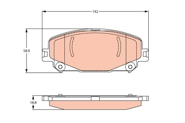 Sapatas do freio dianteiras de disco Renault Scenic R9