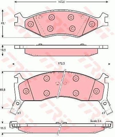 GDB3123 TRW Колодки тормозные передние дисковые купить в Павлоград