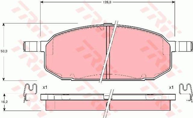 GDB3153 Передние тормозные колодки купить Ирпень
