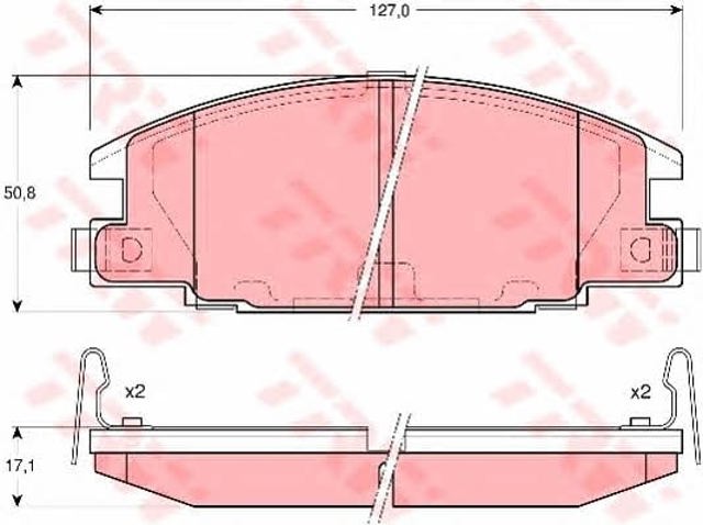 TRW GDB3161 Колодки тормозные передние дисковые в наличии Полтава